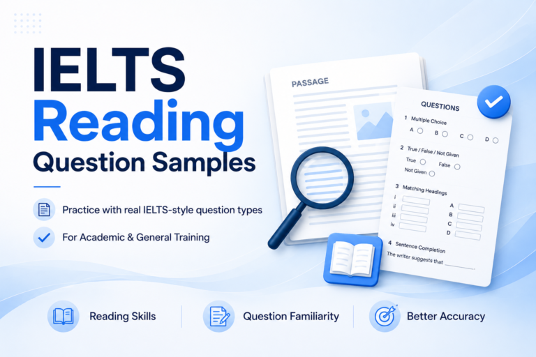 IELTS Reading Question Samples
