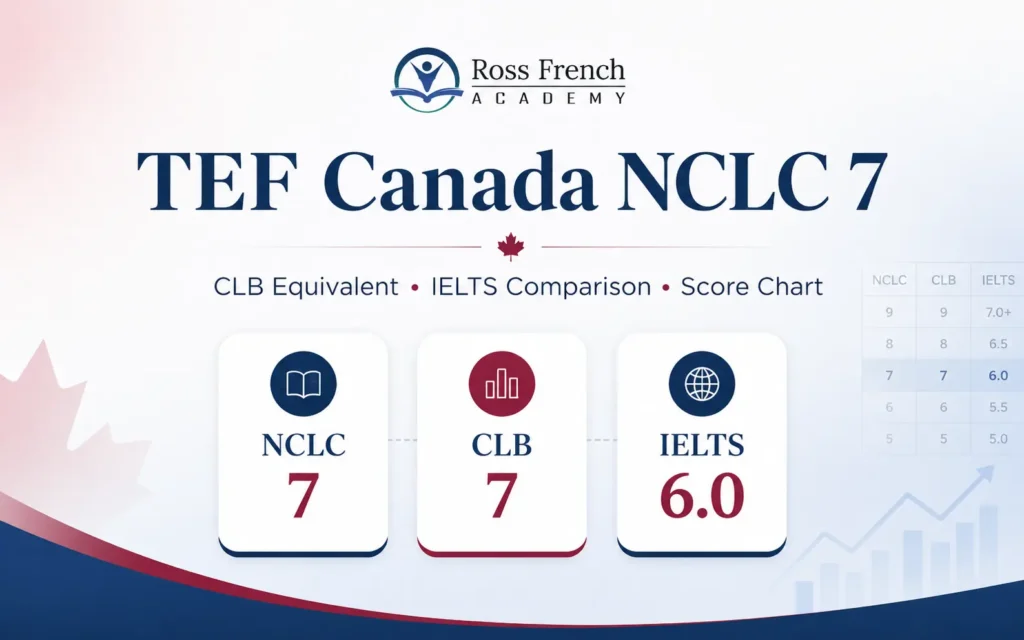 TEF Canada NCLC 7: Score Chart, CLB Equivalent & IELTS Comparison