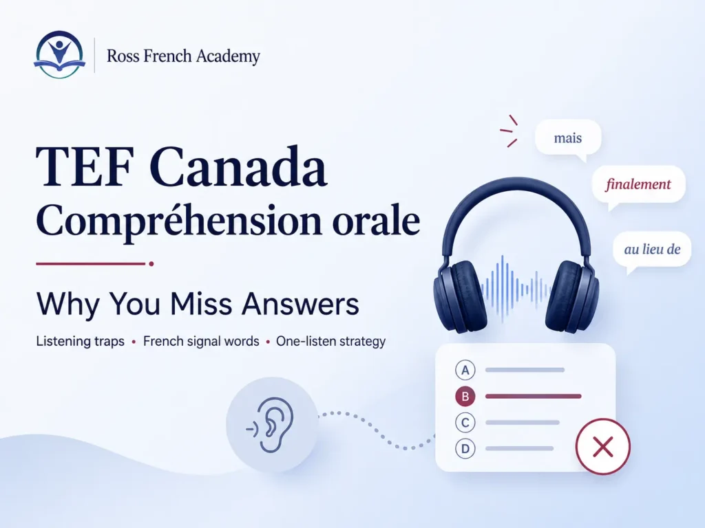 TEF Canada Compréhension orale (Listening): Why You Miss Answers