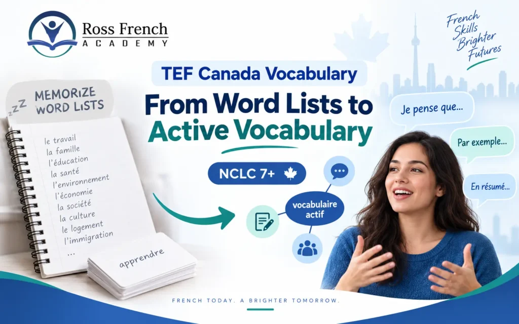 TEF Canada Vocabulary for NCLC 7+: Why Memorising Word Lists Is Not Enough